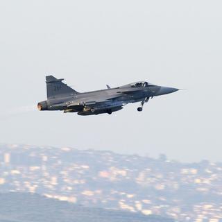 Le Brésil a décidé d'équiper son armée de l'air avec les chasseurs Gripen au détriment du Rafale proposé par le français Dassault et du F-A-18 de l'américain Boeing. [AP/Keystone - TT, Pontus Lundahl]