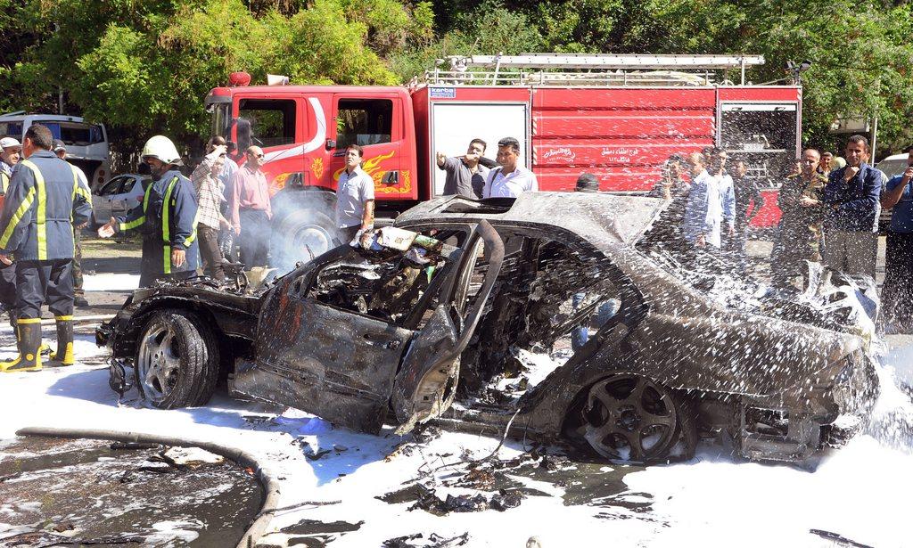 L'attentat s'est produit dans le quartier de Mazzé à Damas. [EPA/SANA]