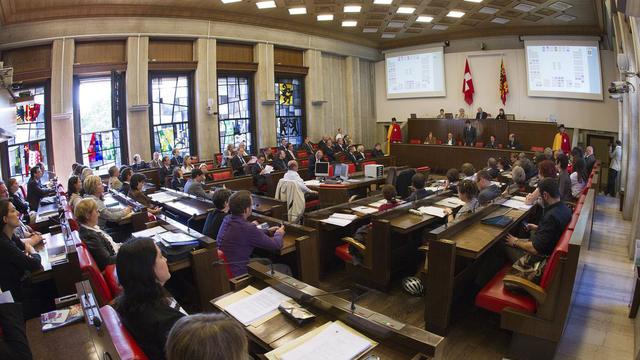 Les signataires de l'appel s'adressent à la majorité de droite du Conseil municipal de Genève. [Keystone - Salvatore Di Nolfi]