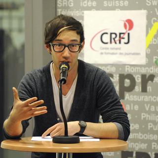 Jonas Pulver, journaliste au quotidien "Le Temps". [Keystone - Christian Brun]