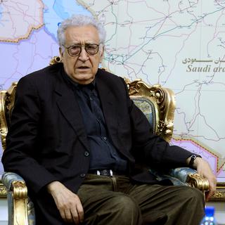 Lakhdar Brahimi photographié lors d'une précédente visite à Téhéran, le 14 octobre 2012.