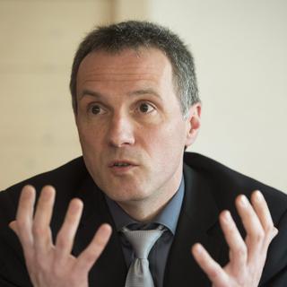 Laurent Kurth, candidat socialiste au Conseil d'Etat neuchâtelois. [Jean-Christophe Bott]
