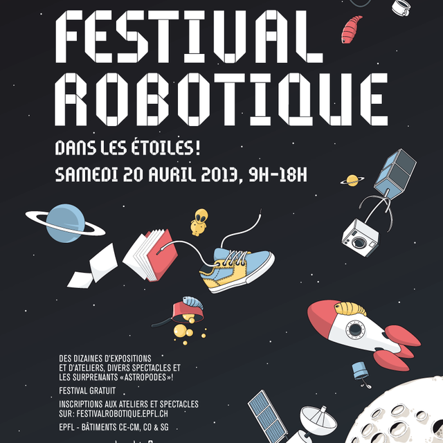 L'affiche du Festival Robotique. [festivalrobotique.epfl.ch]