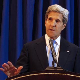 Le secrétaire d’Etat américain John Kerry a annoncé vendredi soir que la Palestine et Israël étaient prêts à reprendre les négociations. [Jamal Nasrallah - EPA]