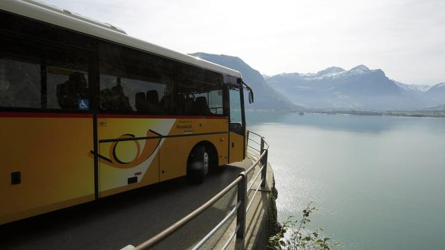 Le klaxon du car postal à l'honneur d'une exposition sur le son suisse. [Urs Flueeler]