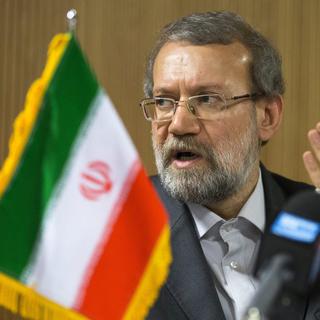 Ali Larijani, mercredi 09.10.2013 à Genève. [Salvatore Di Nolfi]