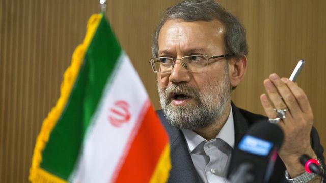 Ali Larijani, mercredi 09.10.2013 à Genève. [Salvatore Di Nolfi]