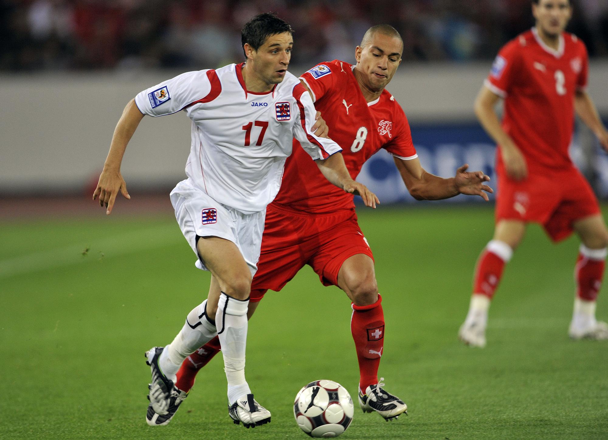 Mutsch était sur le terrain lors de la victoire du Luxembourg contre la Suisse, le 10 septembre 2008. [EQ Images - Andy Mueller]