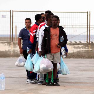 Au coeur des débats de la réunion des ministres européens de l'Intérieur, la question de la migration après le drame de Lampedusa. [EPA/Keystone - Franco Lannino]