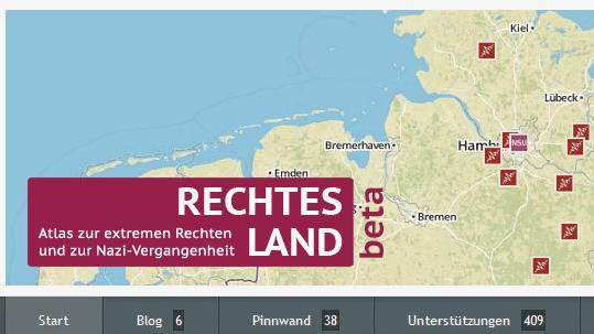 C'est un journaliste qui a lancé cette carte interactive de l'extrême-droite allemande. [startnext.de/rechtesland]