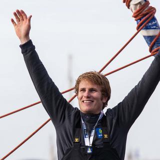 27 janvier 2013 - François Gabart remporte en un temps record le Vendée Globe. Le Français devient à 29 ans le plus jeune vainqueur de l'épreuve. [Yohan Bonnet]