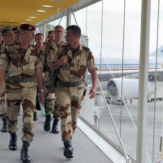 Retour en France de soldats engagés au Mali. [Eric Cabanis]