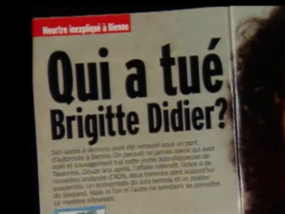 Le meurtre de Brigitte Didier resté impuni durant 15 ans. [RTS]