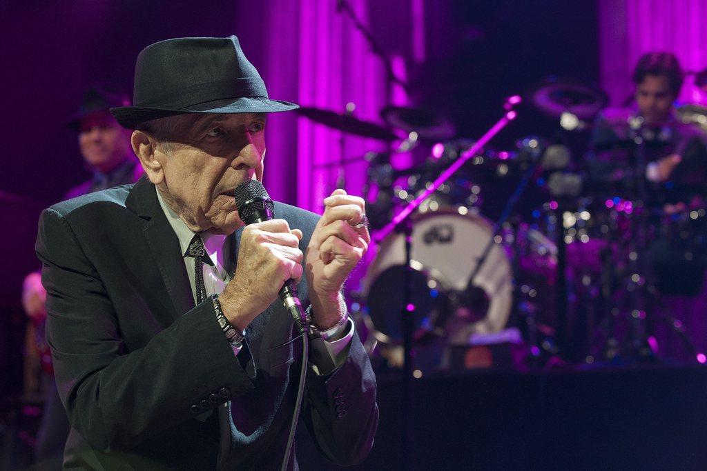 Jeudi 4 juillet: le chanteur américain Leonard Cohen à l'auditorium Stravinski pour l'ouverture du Montreux Jazz Festival. [Sandro Campardo - SANDRO CAMPARDO]