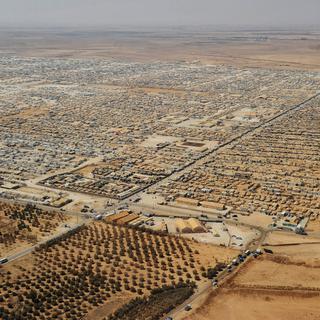 Vue d'un camp de réfugiés syriens en Jordanie. [AP Photo/Mandel Ngan]