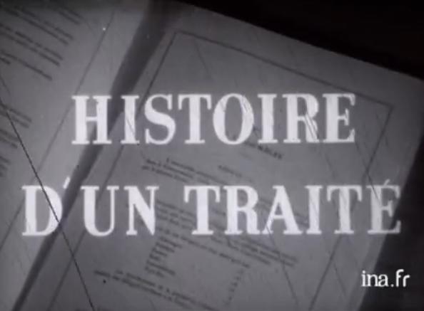 "Histoire d'un traité" - 1er janvier 1954. [INA]