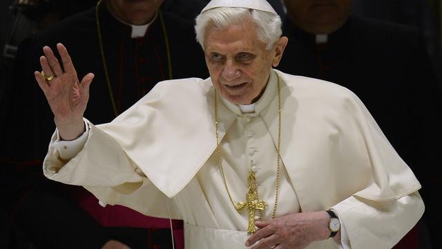 Le pape lors de son audience du 13 février 2013, au Vatican. [Filippo Monteforte]