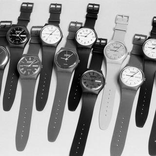La première série de montres Swatch, lancée en 1983. [STR/Keystone]