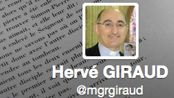 Image du compte twitter de Monseigneur Hervé Giraud, évêque de Soissons, Laon et Saint-Quentin, en France.