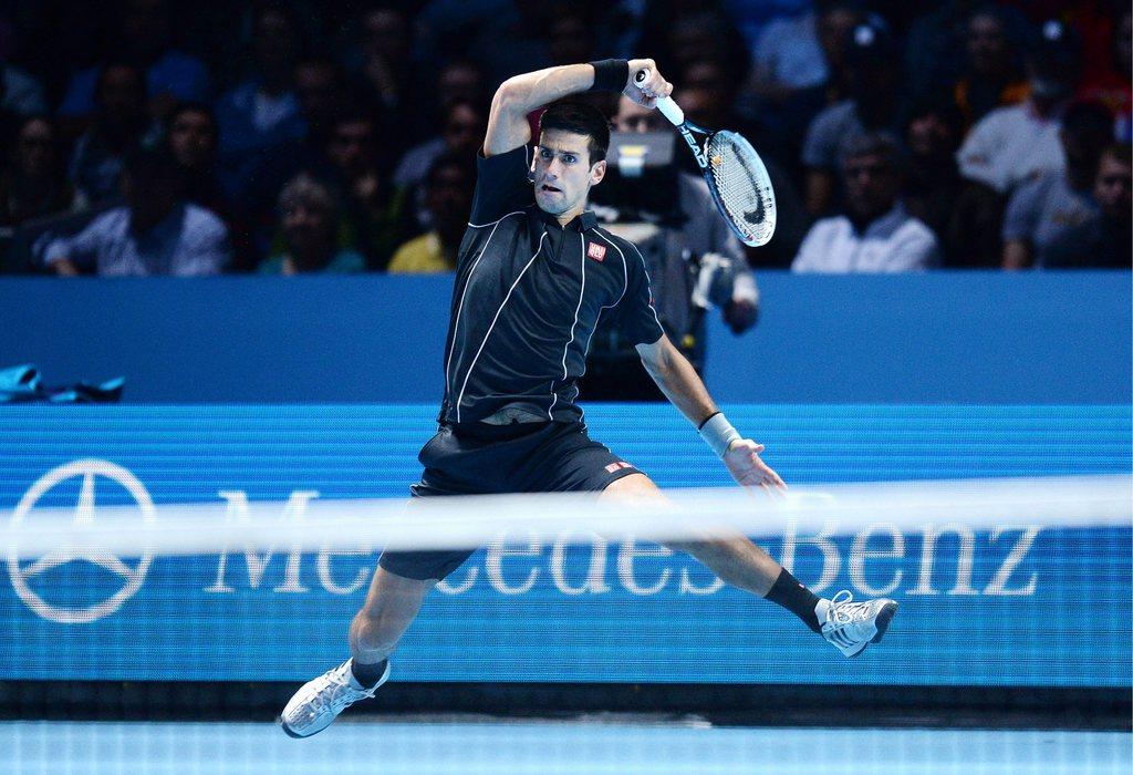 Débuts réussis pour Djokovic dans ce Masters de Londres. [KEYSTONE - Andy Rain]