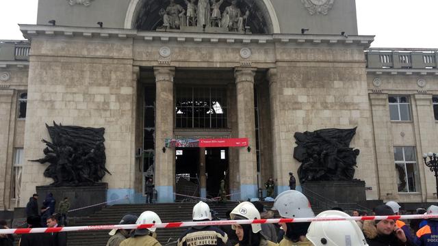 La gare de Volgograd a été bouclée après l'explosion. [Stringer]