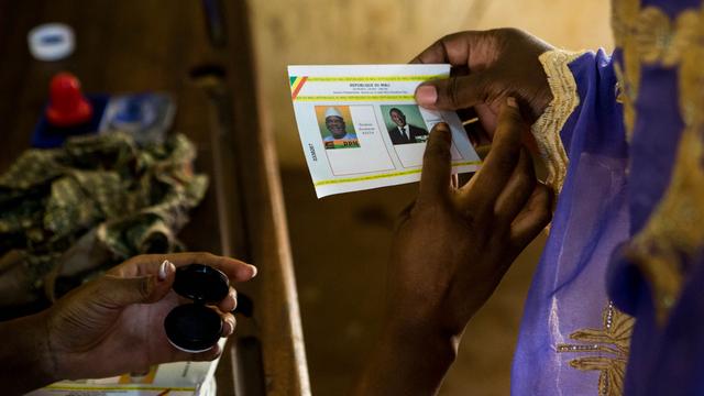 Les Maliens ont voté ce dimanche 11.08.2013. [Thomas Martinez]