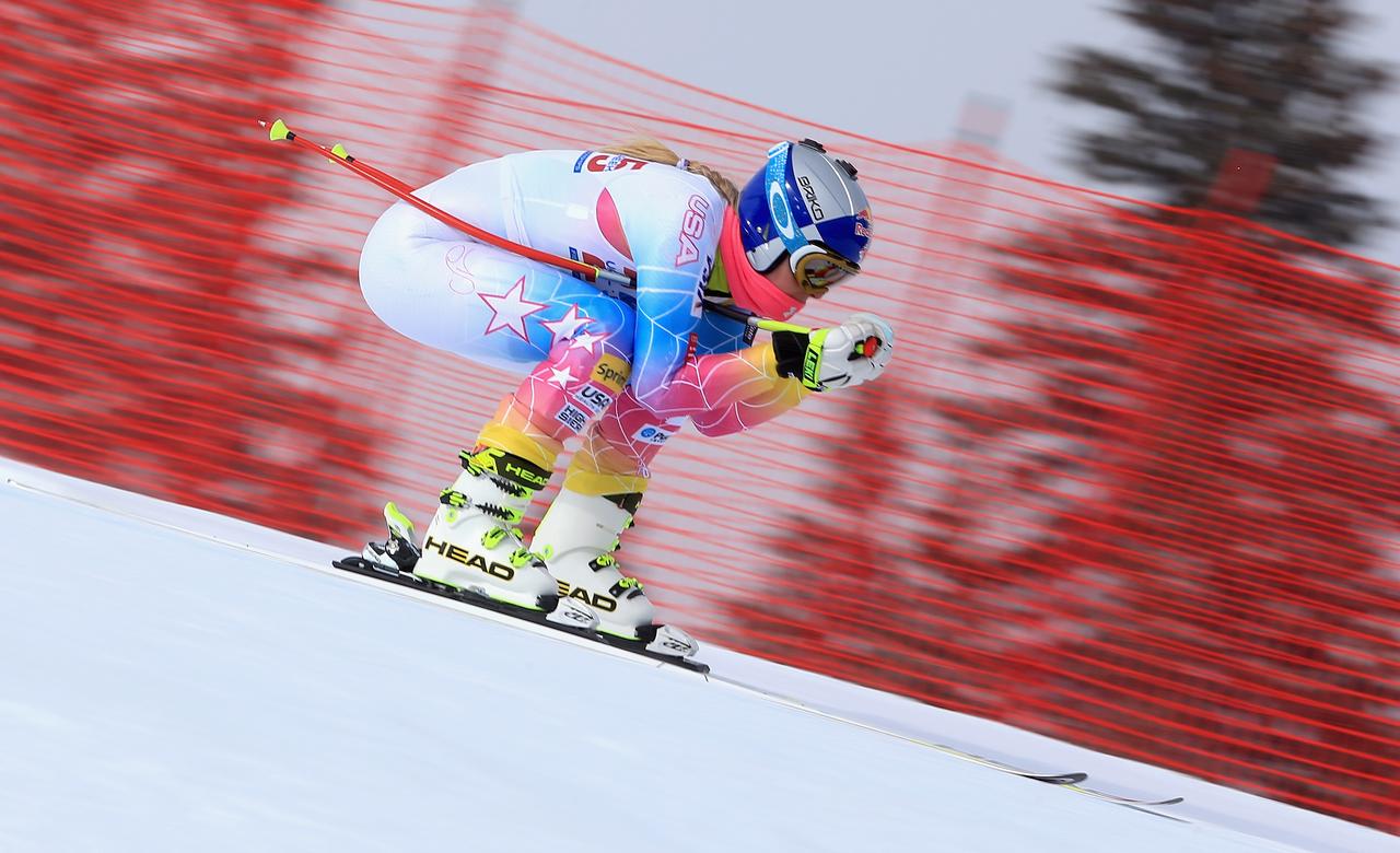 Top chrono pour Vonn: les Jeux de Sotchi commencent dans 78 jours. [Doug Pensinger]