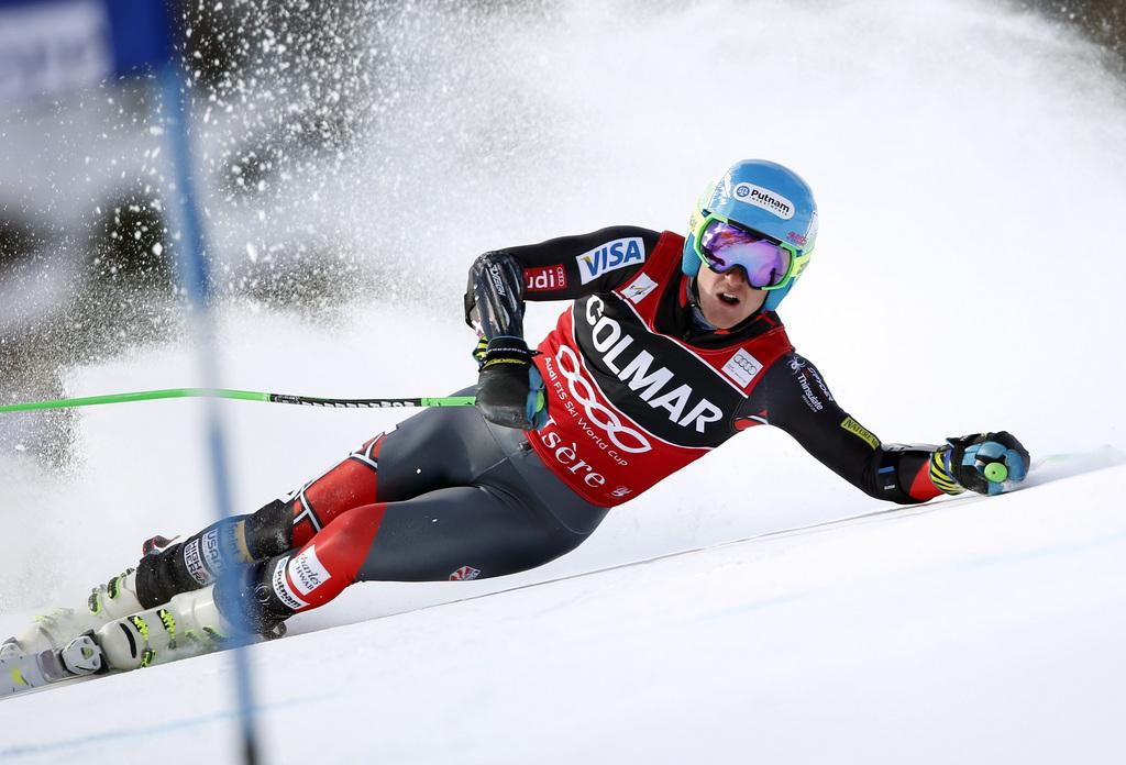 Une fois n'est pas coutume, Ted Ligety est tombé en 1ère manche. [Shinichiro Tanaka]