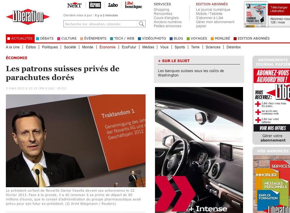 Le site de Libération