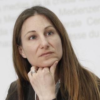 Adèle Thorens, co-présidente des Verts suisses. [Peter Klaunzer]