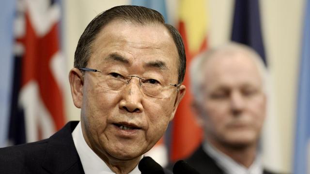 Ban Ki-Moon dénonce un "crime de guerre". [EPA/Keystone - Justine Lane]