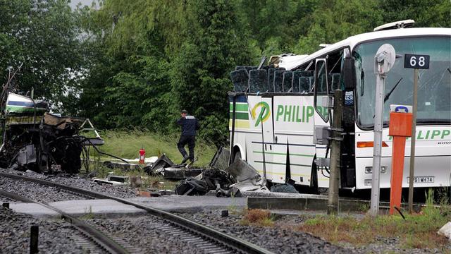Sept enfants sont morts quand un train a percuté un car il y a cinq ans. [Gregory Yetchmeniza]