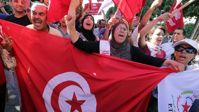 Le premier ministre tunisien Ali Larayedh pourrait annoncer sa démission. [EPA/Keystone - Mohamed Messara]