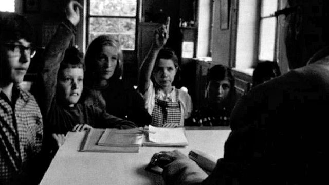 Une classe en 1967. [RTS]