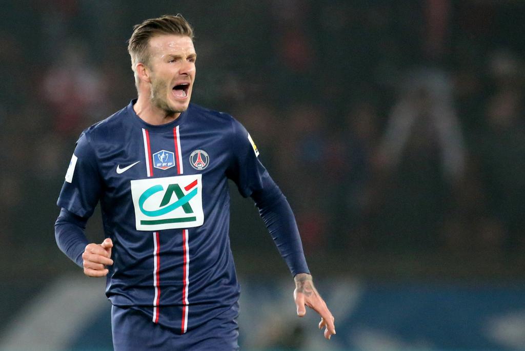 Beckham, qui a tenu la route en L1 face à l'OM, pourrait faire son grand retour en Ligue des champions face à Valence. [KEYSTONE - Michel Euler]