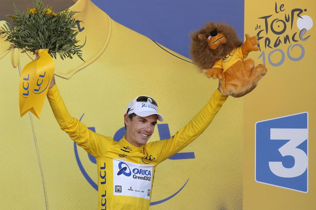 Daryl Impey entre dans l'histoire du Tour de France. [KEYSTONE - Laurent Cipriani]