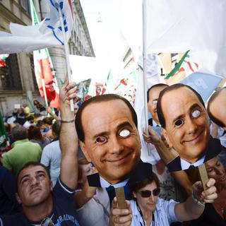 Les pro-Berlusconi ont manifestés dans les rues de Rome. [EPA/Keystone - Guido Montani]