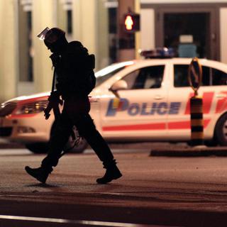 Le groupe d'intervention de la police genevoise et des gendarmes étaient intervenus lors du brigandage de Chêne-Boug en 2010. [Salvatore Di Nolfi]