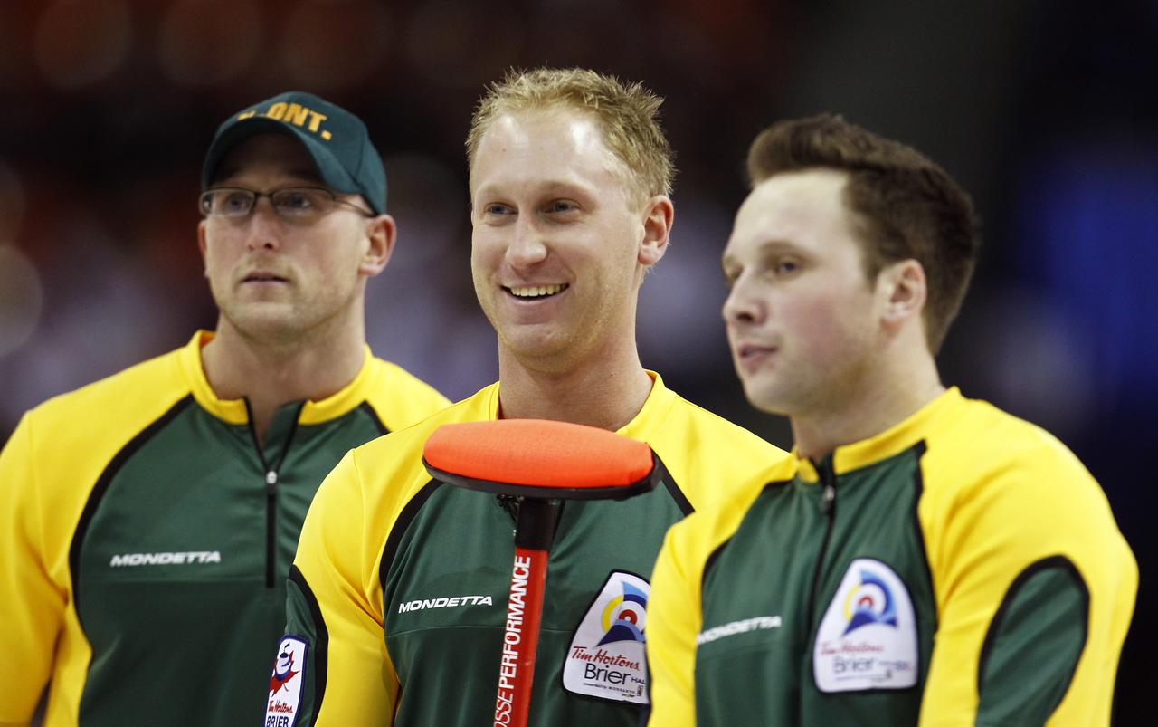 Le Canada, emmené par Brad Jacobs, figure parmi les favoris. [REUTERS - Shaun Best]