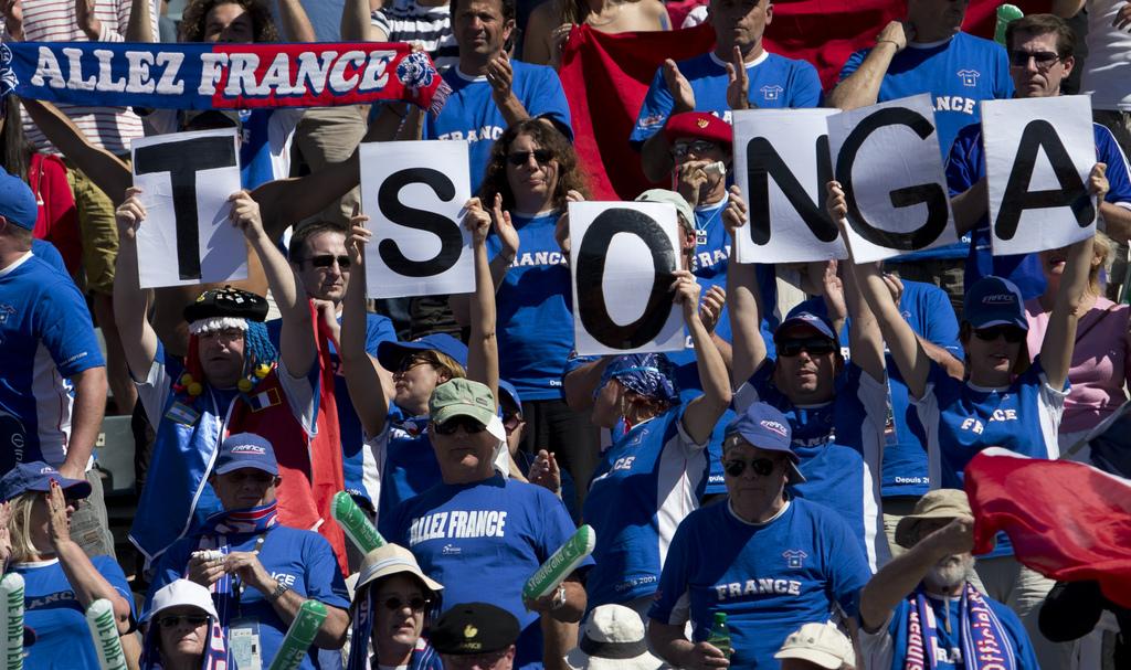 Trente ans après la victoire de Yannick Noah, la France attend son successeur. Sera-ce Tsonga? [KEYSTONE - Natacha Pisarenko]