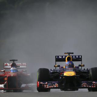 Sebastian Vettel partira dimanche en tête du Grand Prix de Malaisie. [AP Photo/Keystone - Andy Wong]