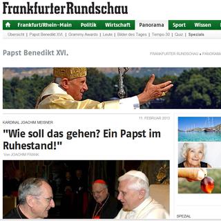 Démission du pape: la presse allemande se montre critique.