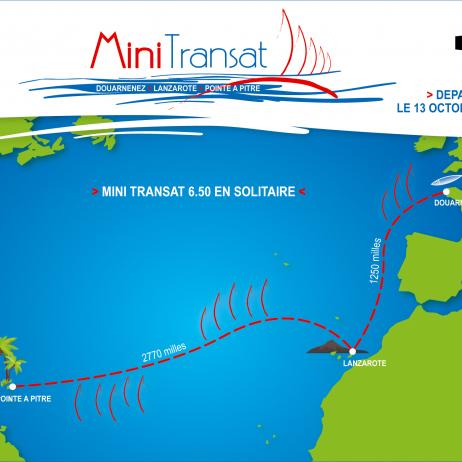 La Mini-Transat entre Douarnenez et Pointe à Pitre