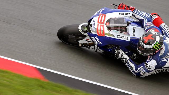 Jorge Lorenzo a quitté la piste à haute vitesse sur le circuit du Sachsenring. [JAN WOITAS]