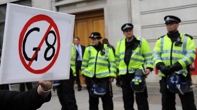 Scotland Yard avait déployé quelque 1200 policiers dans la capitale britannique à l'occasion de cette première journée de manifestations anti-G8.