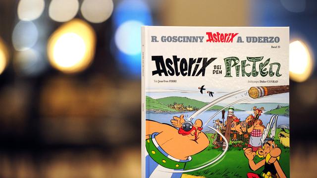 L'album "Asterix chez les Pictes" est traduit en 24 langues. Ici la version allemande. [dpa Picture-Alliance/AFP - Daniel Reinhardt]