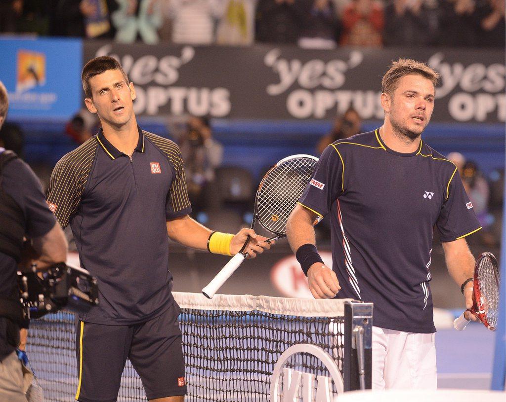 Le match entre Djokovic et Wawrinka a marqué les esprits. [KEYSTONE - JOE CASTRO]