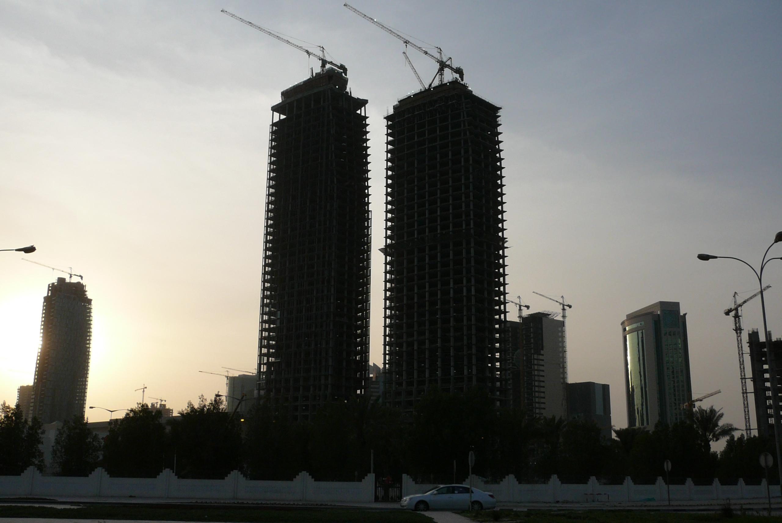 Une fièvre de la construction s'est emparée du Qatar, comme ici à Doha. [Slippy Slappy/Flickr]