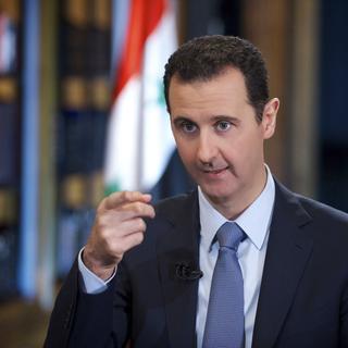 Bachar al-Assad, lors de son interview par la chaîne d'opposition Halk TV. [SANA]