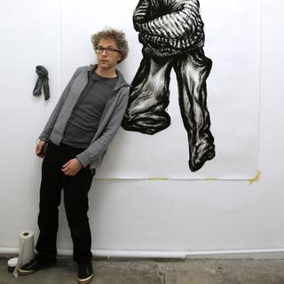 L'artiste Yves Nussbaum, dit Noyau. [richterbuxtorf.ch]
